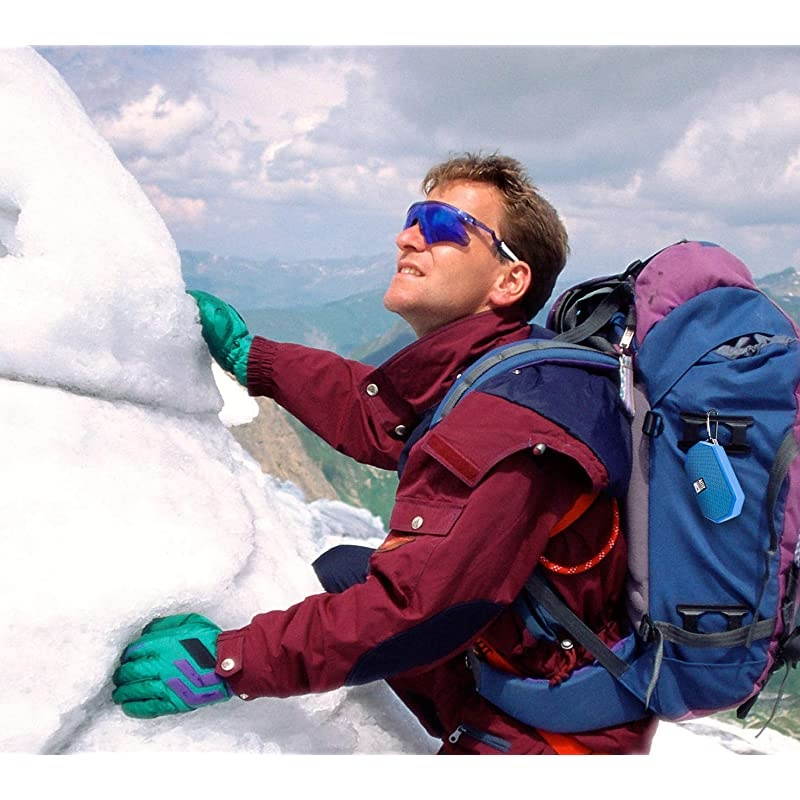 Mini H2O Wireless Bluetooth Waterproof Speaker Floating IP67 Portable Speaker Strong Bass Rich Stereo System Microphone 30 ft Range Lightweight 6Hour Battery Aqua