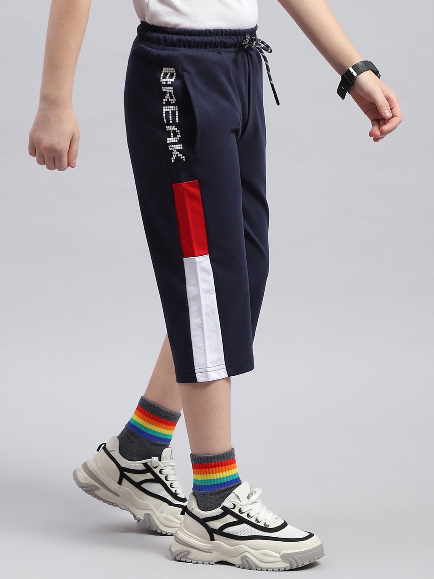 Monte Carlo Boys Navy Printed Capri