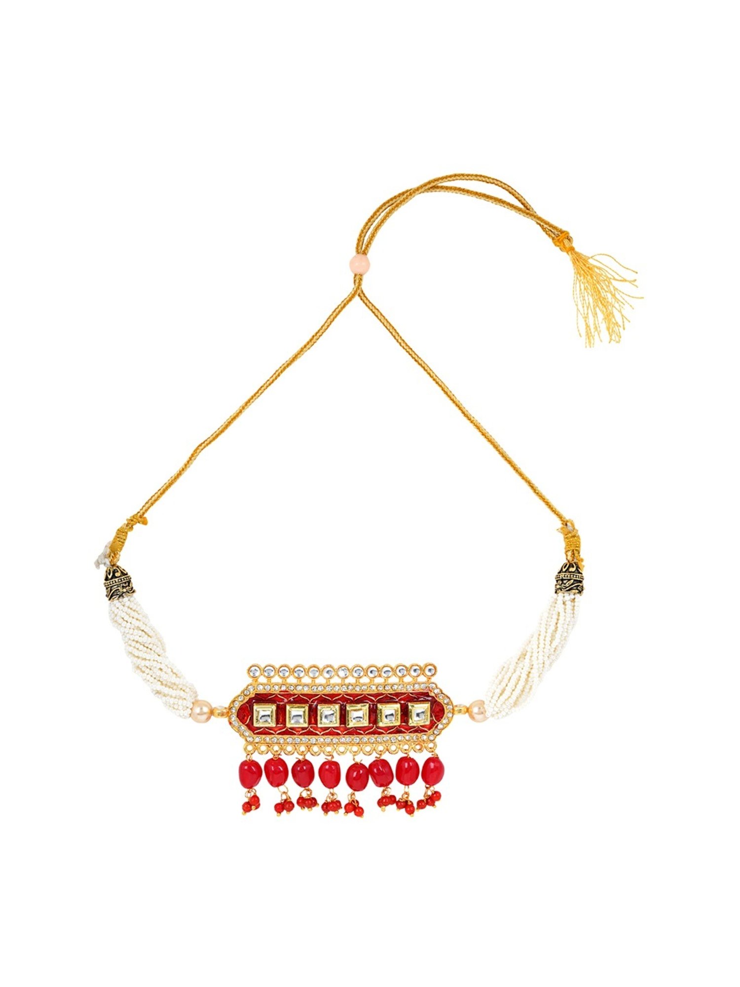 Teejh Akruti Pink Necklace & Earring Set