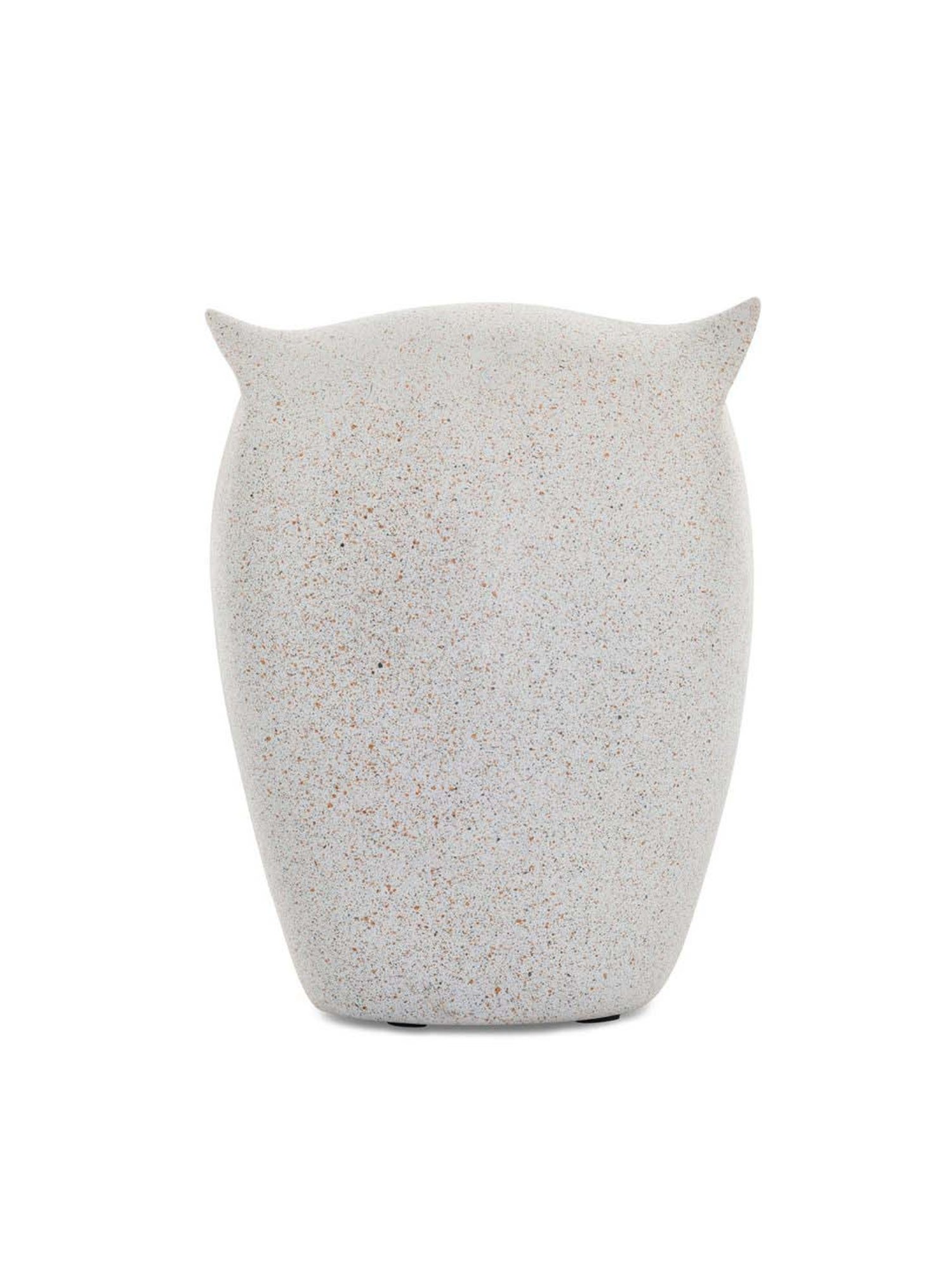 @home White Resin Owl Face Showpiece
