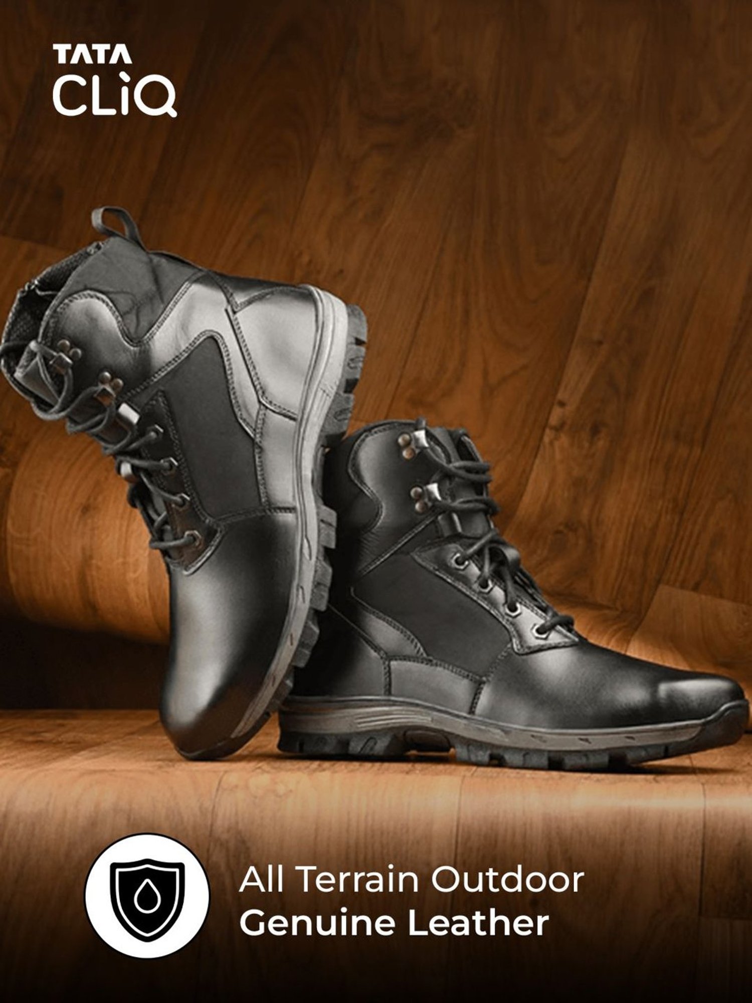 Hoversole Men's Warrior2 Black Derby Boots