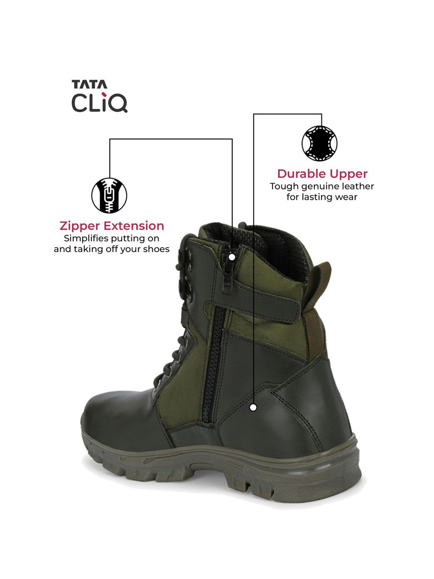 Hoversole Men's Warrior2 Green Derby Boots