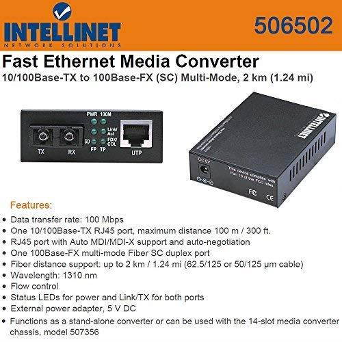 Intellinet Sc 2Km Ethernet Convertr 9.30In. X 4.90In. X 2.10In.