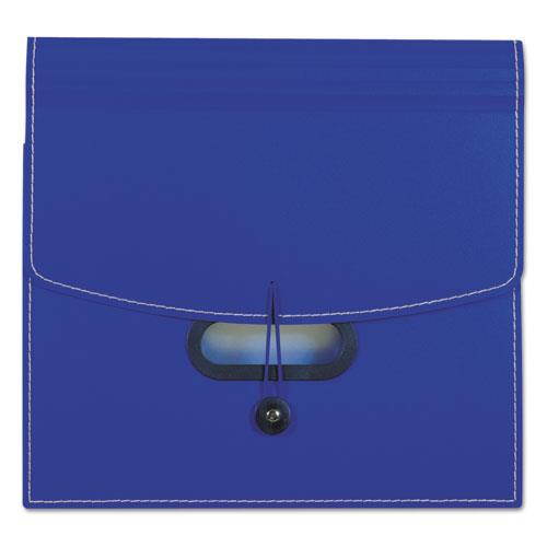 C-Line 13-Pocket Ladder Expanding File 10" Exp Letter 13 x 12 1/4 Blue 48015