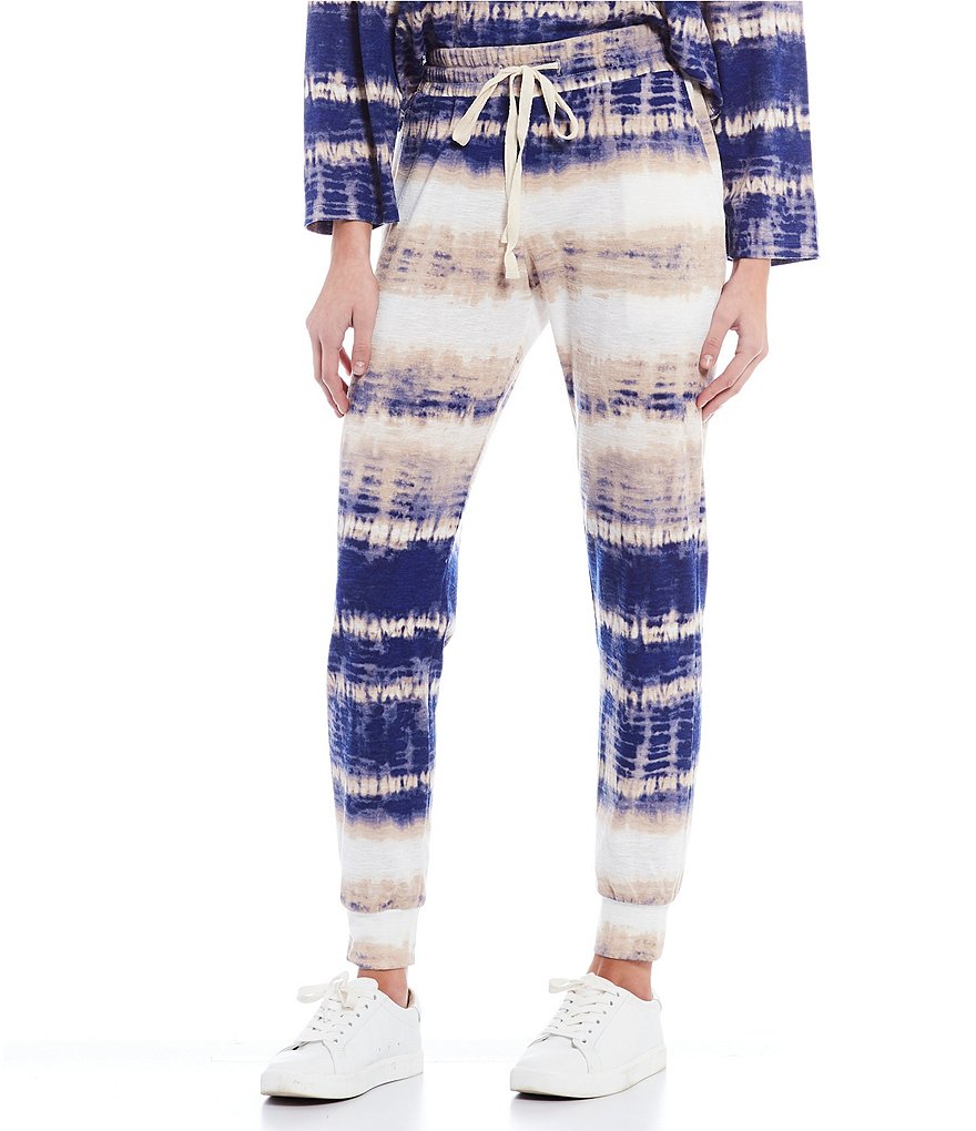 Angie High Rise Stripe Cargo Jogger Pants