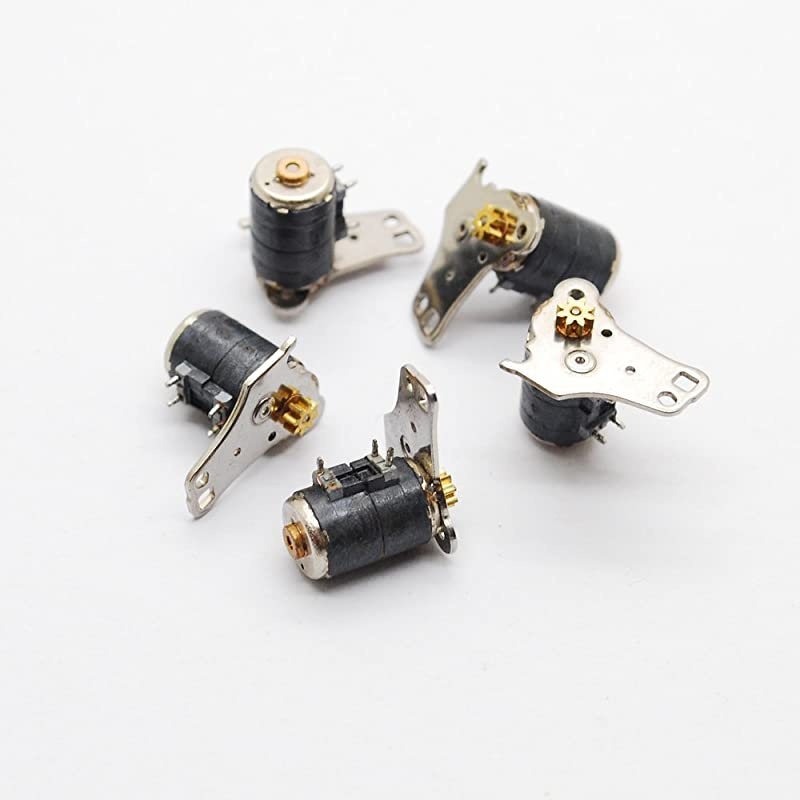 DC 35V 11500RPM Metal Dia 6mm 2 Phase 4 Wire Stepper Motor Stepping motor with output cooper gear for Canon Camera