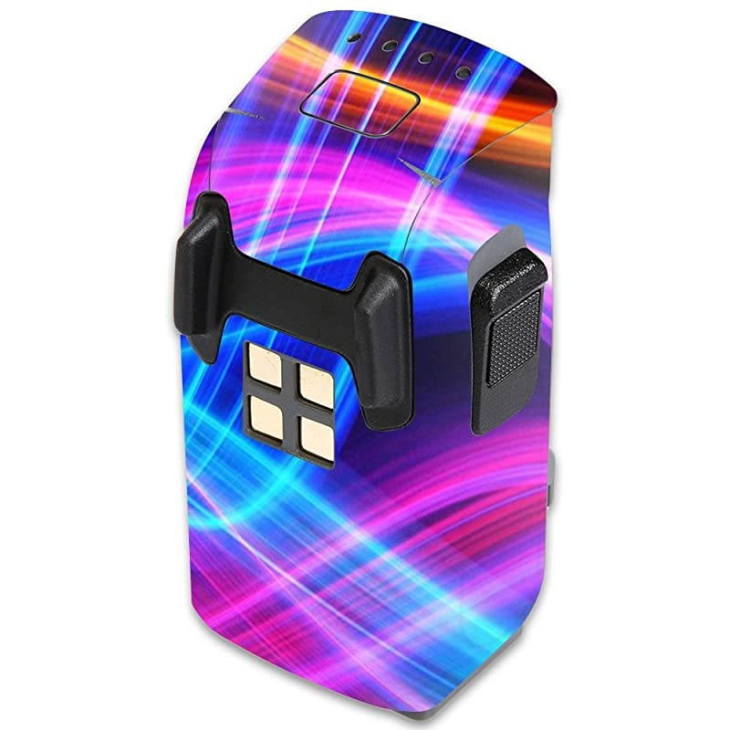 Skin Compatible with DJI Spark Mini Drone Battery &ndash; Light Waves | Protective, Durable, and Unique Vinyl Decal wrap Cover | Easy to Apply, Remove, and Change Styles | Made in The USA