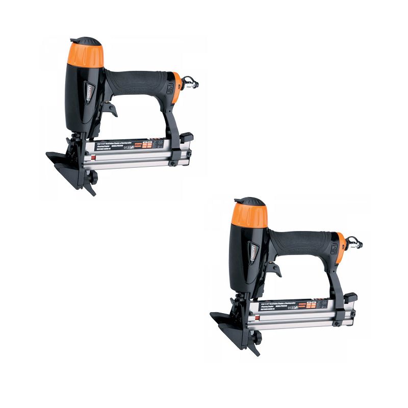 FREEMAN 4 in 1 Mini Pneumatic Air Flooring Nailer Stapler Nail Staple Gun Combo Home Improvement Tool for Carpentry and Woodworking (2 Pack)