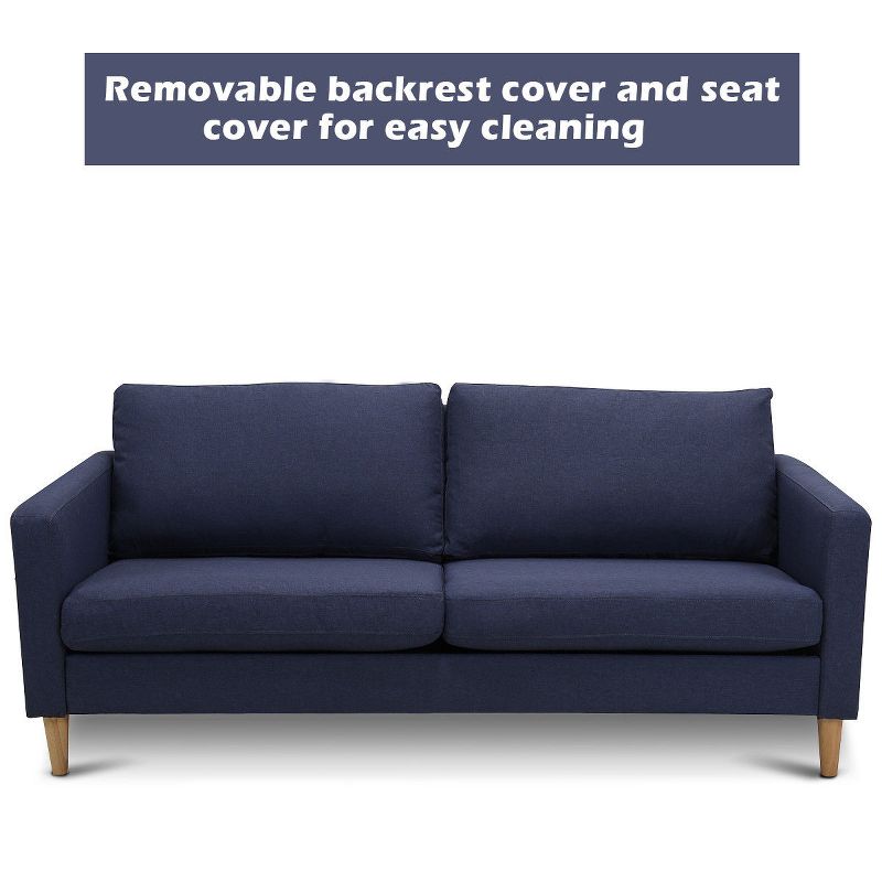 Ali Upholstered Loveseat Dark Shadow Blue - HOMES: Inside + Out