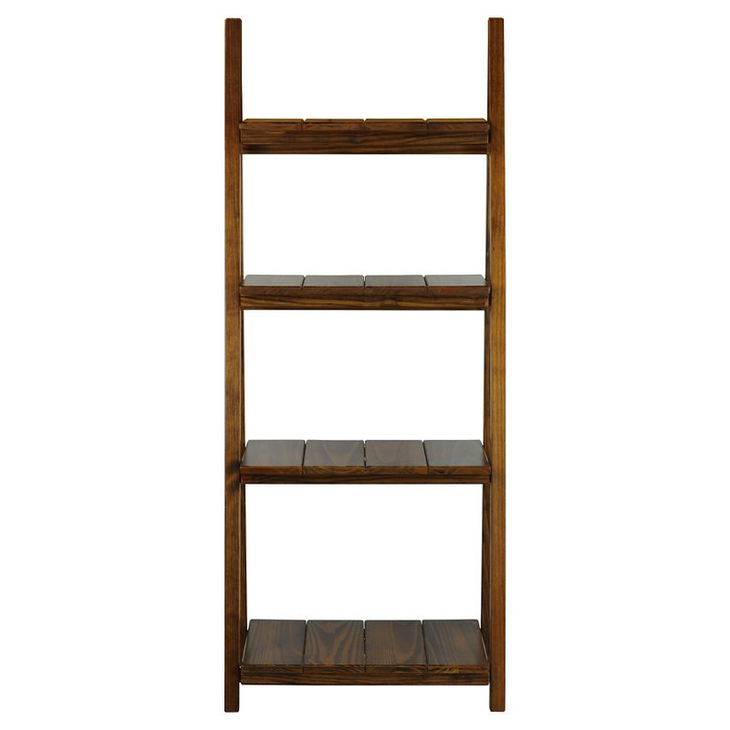 60" Folding Slatted Bookcase-4 Shelf