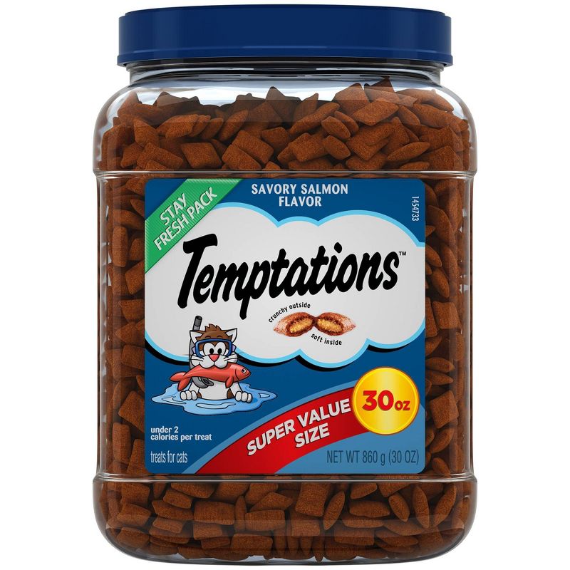 Temptations Classic Savory Salmon Flavored Cat Treats - 30oz