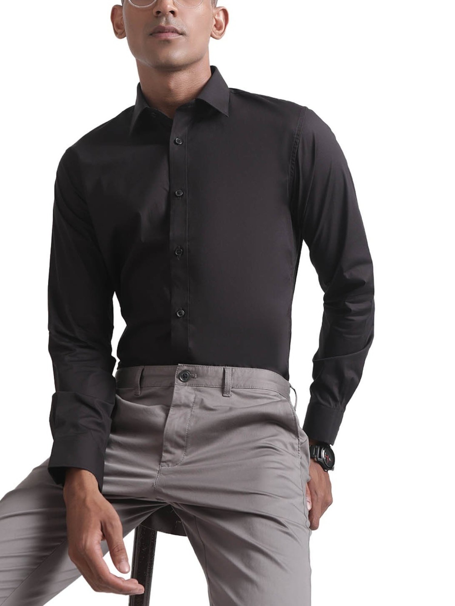 Matinique Black Slim Fit Shirt