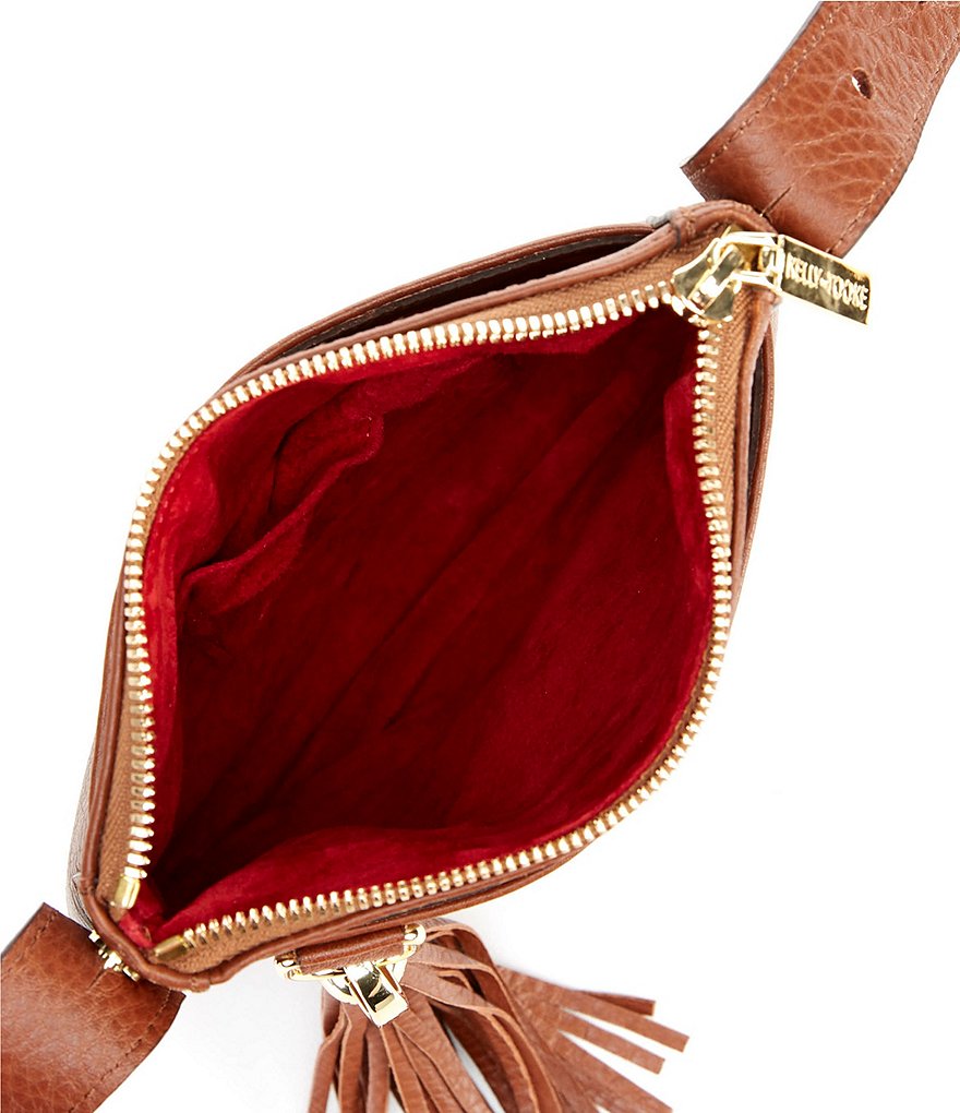 Kelly-Tooke Lizzy Zip Top Leather Crossbody Bag