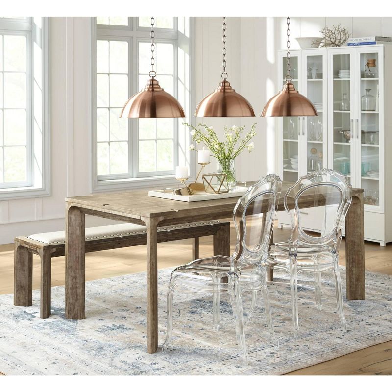 Franklin Iron Works Copper Dome Pendant Light 13 1/4" Wide Modern Industrial Rustic Fixture for Kitchen Island Dining Room