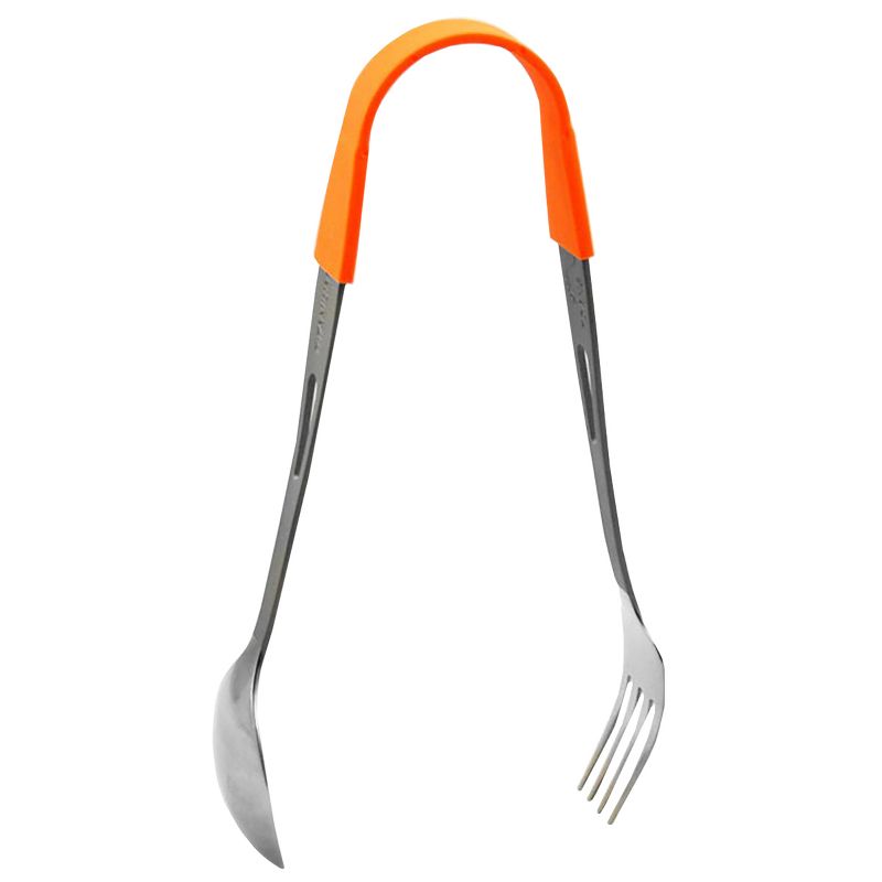 TOAKS Titongs Titanium Spoon and Fork Set with Nylon Connector