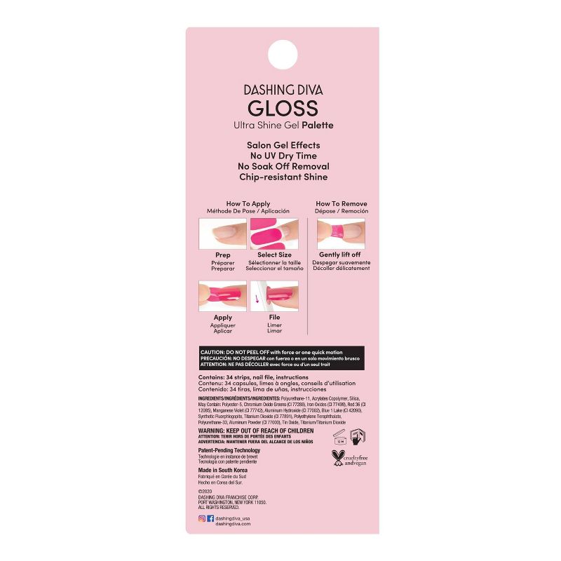 Dashing Diva Gloss Ultra Shine Gel Palette Nail Art - All Lined Up