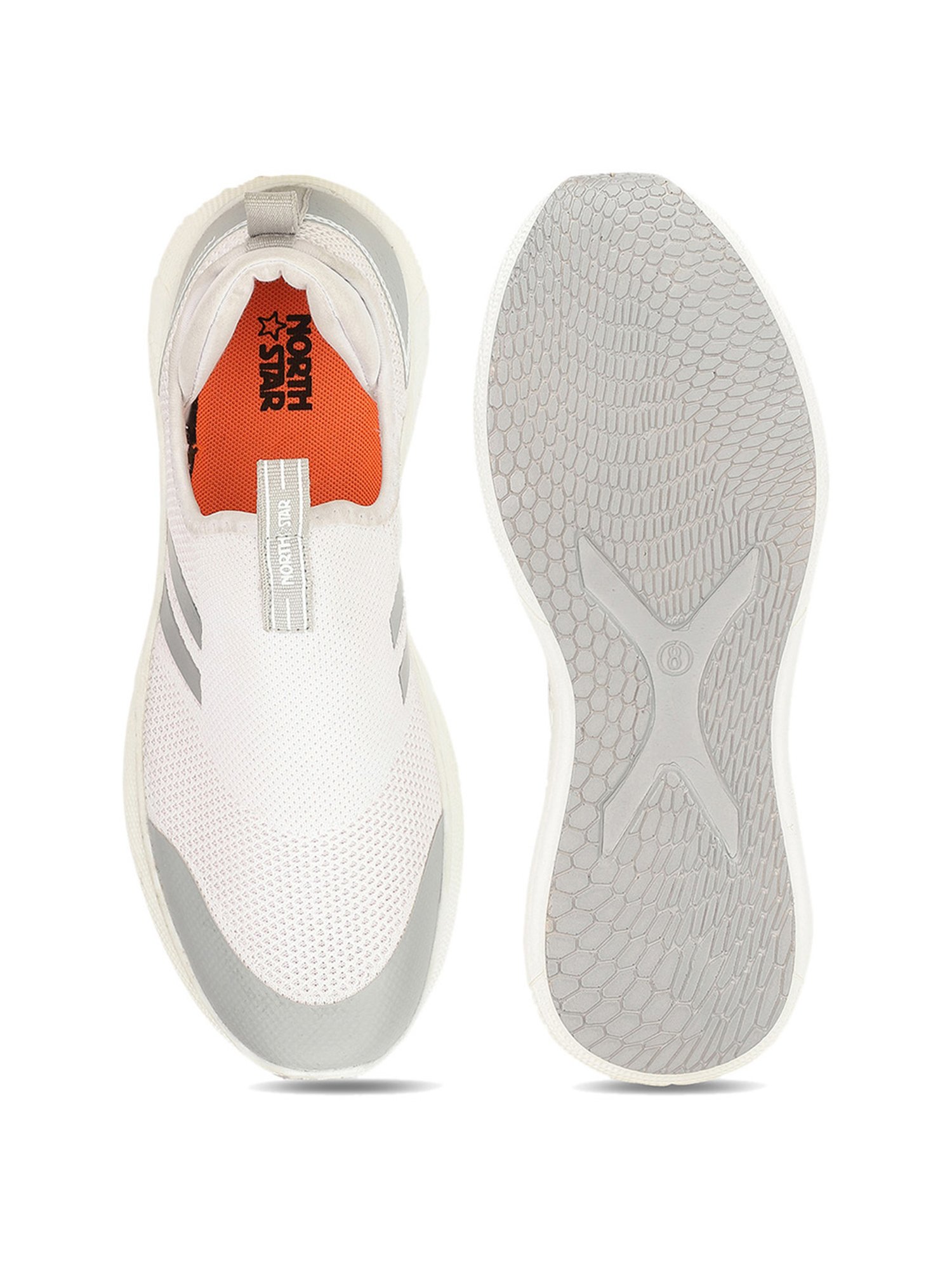 North Star by Bata Men's LUKE White Walking Shoes