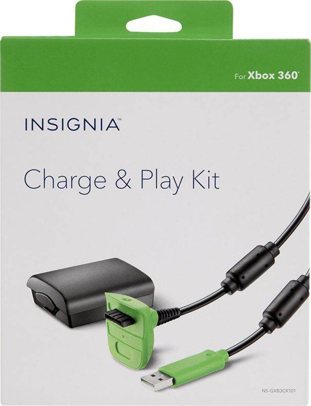 Insignia Charge & Play Kit for Xbox 360