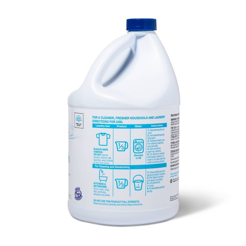 Low Splash Regular Bleach - 121oz - up & up™