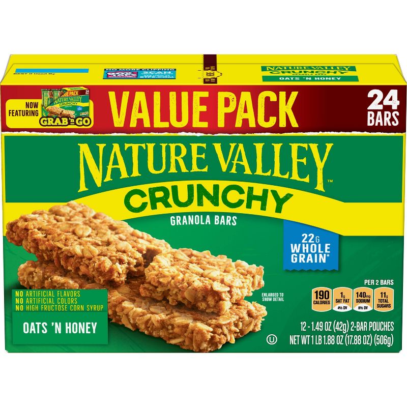 Nature Valley Crunchy Oats 'N Honey Granola Bars - 12ct