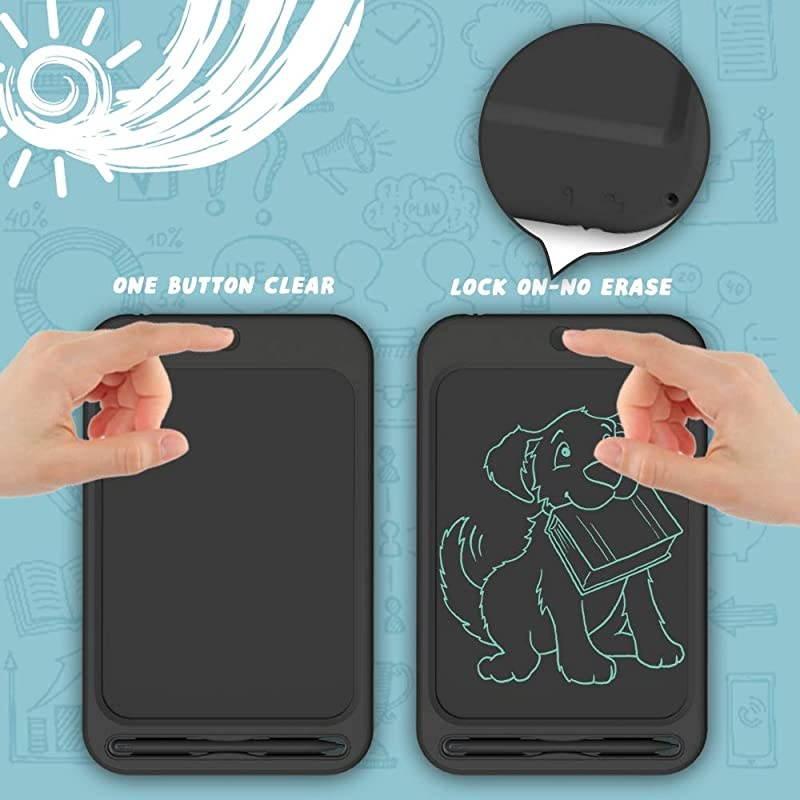 LCD Writing Tablet 10 Inches Electronic Writing Drawing Doodle Board with Memory Lock Digital Writing Pad for Kids and Adults at Home School Office