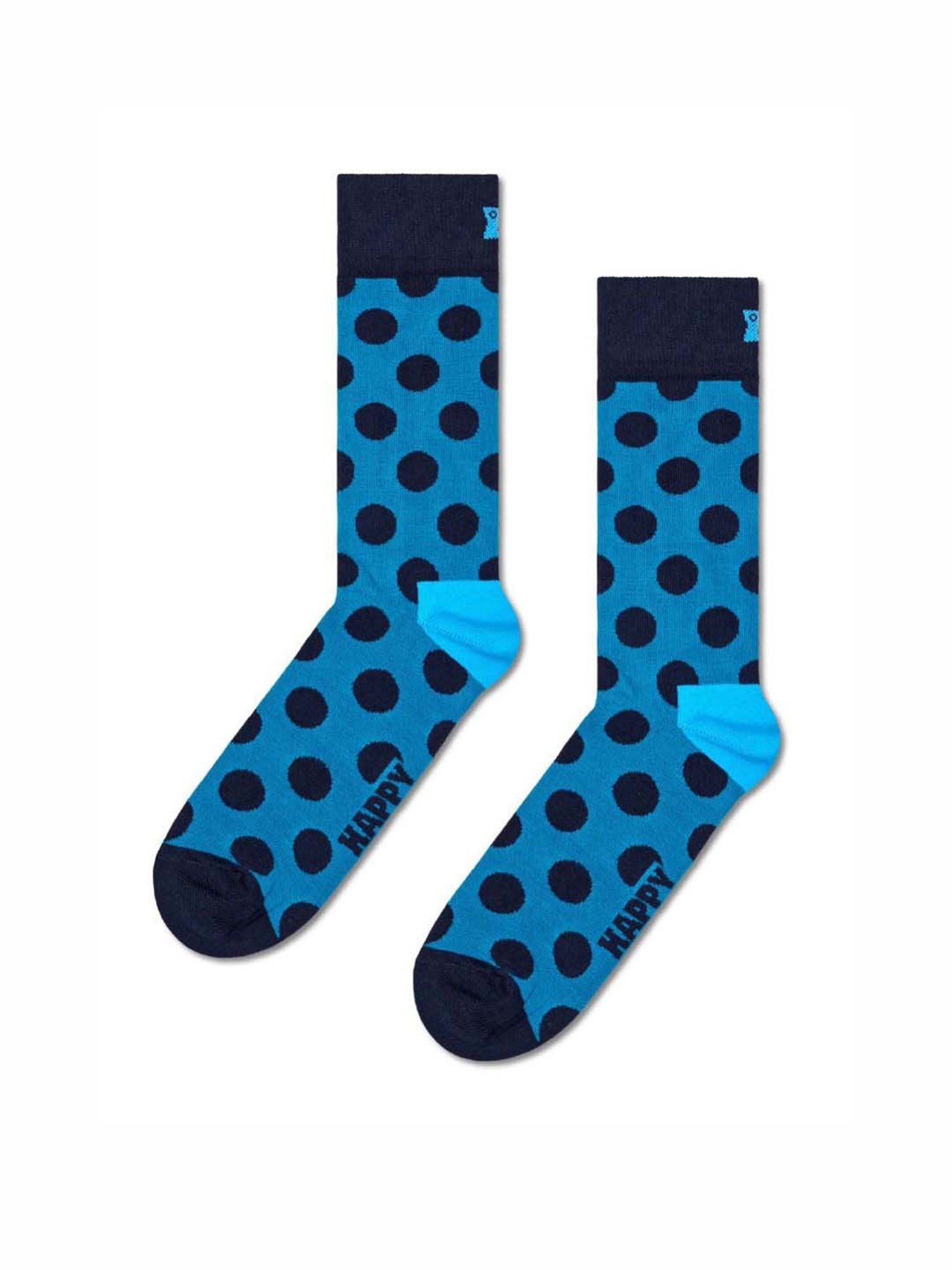 Happy Socks Moody Blues Multicolor Cotton Printed Socks (36-40) - Pack of 4