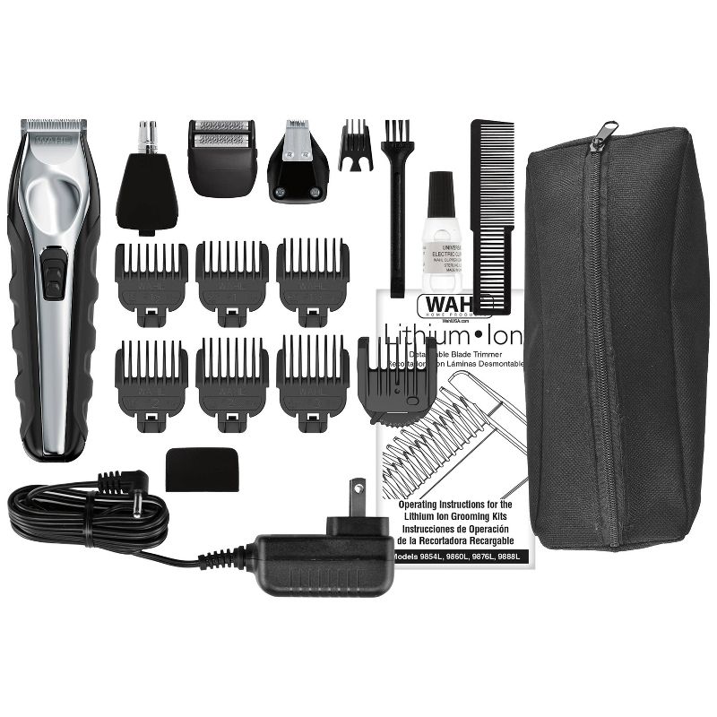 Wahl Lithium Ion Multi-Groomer Men's Beard, Facial & Total Body Groomer - 9888-600