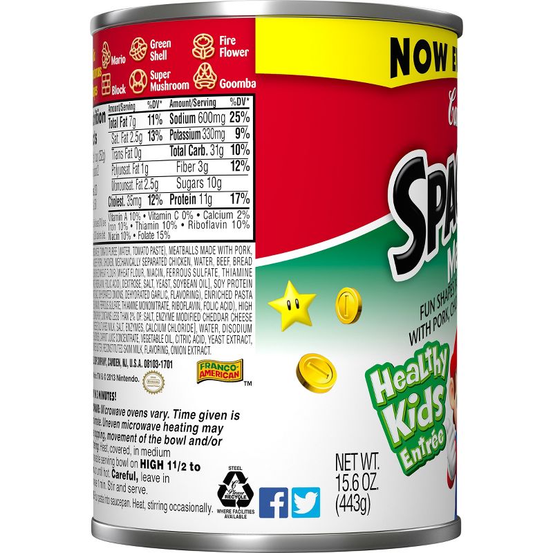 Campbell's SpaghettiOs with Meatballs Super Mario 14oz