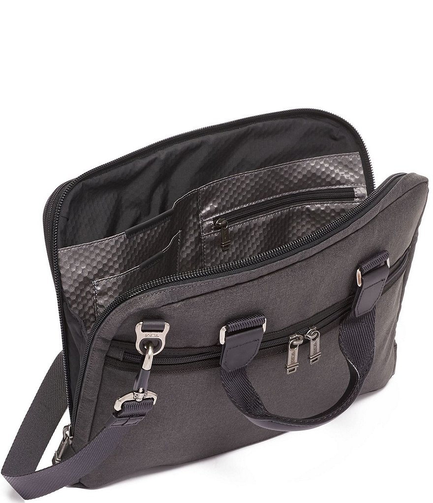 Tumi Alpha Bravo Aviano Black Slim Briefcase