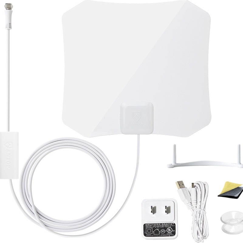 ANTOP Digital Indoor HDTV Antenna 30-45 Mile Range w/Smartpass Amplifier