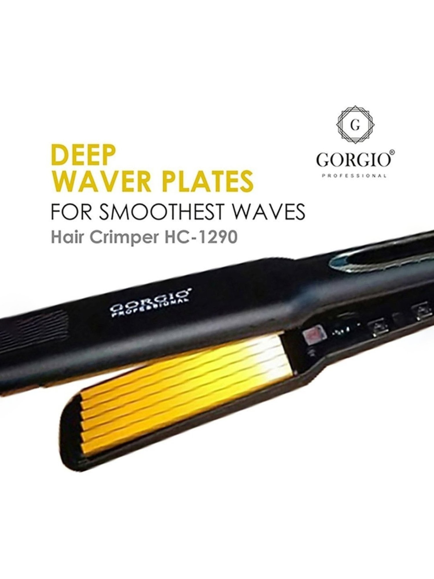 Gorgio Professional HC1290 Hair Crimper (Black)