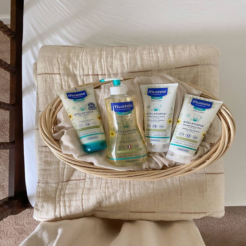 Mustela Stelatopia Emollient Fragrance Free Baby Balm for Eczema Prone Skin -  6.76 fl oz