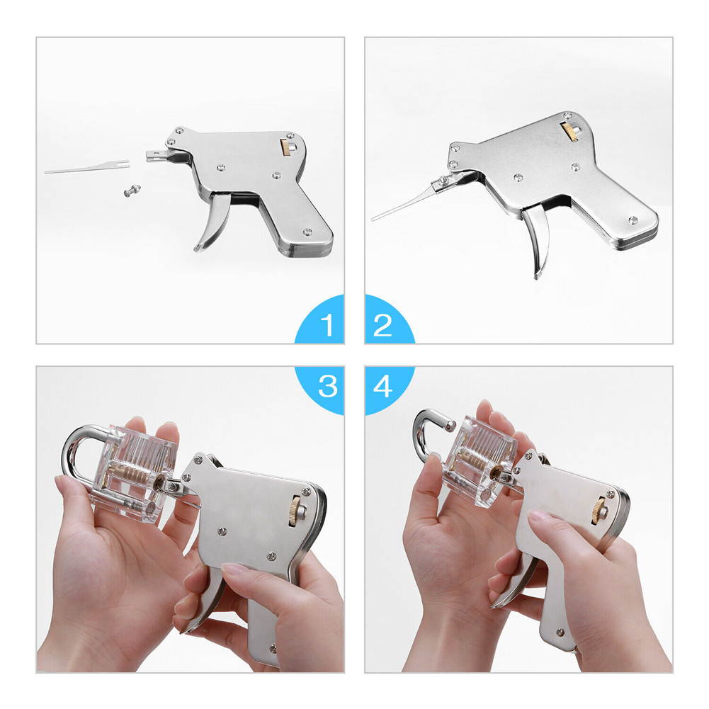 2021 New 6 PCS Key Repair Tool Stainless Steel Strong Lock Opener Hook Clamp Needle Straight Hook Pliers Two-Way Hook Pliers