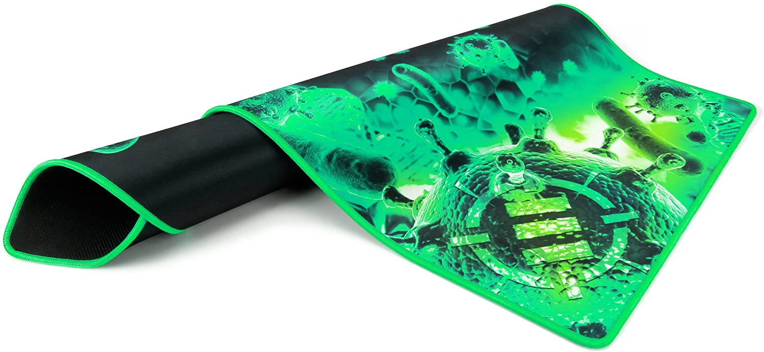 ENHANCE Extended Large Gaming Mouse Pad - XL Mouse Mat (31.5" x 13.75") Anti-Fray Stitching for Professional Esports with Low-Friction Tracking Surface and Non-Slip Backing - Green