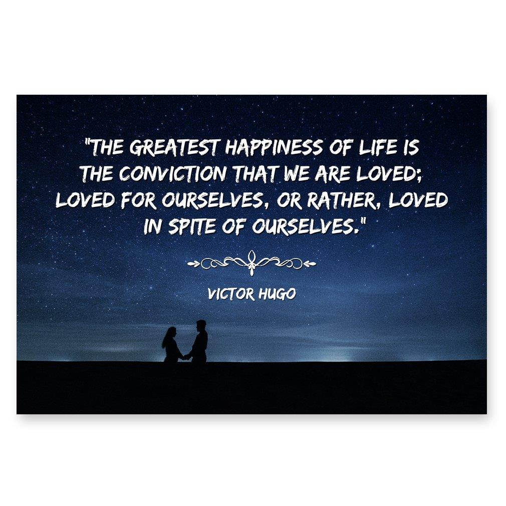 LOVE quotes postcard set of 20. Post card variety pack with famous quote about love postcards. Made in USA.