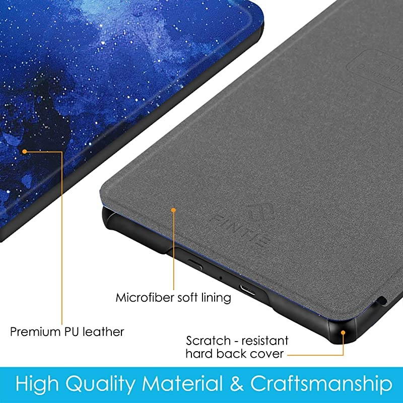 Slimshell Case for AllNew Kindle 10th Generation 2019 Release Lightweight Premium PU Leather Cover with Auto SleepWake NOT Fit Kindle Paperwhite or Kindle 8th Gen Starry Sky