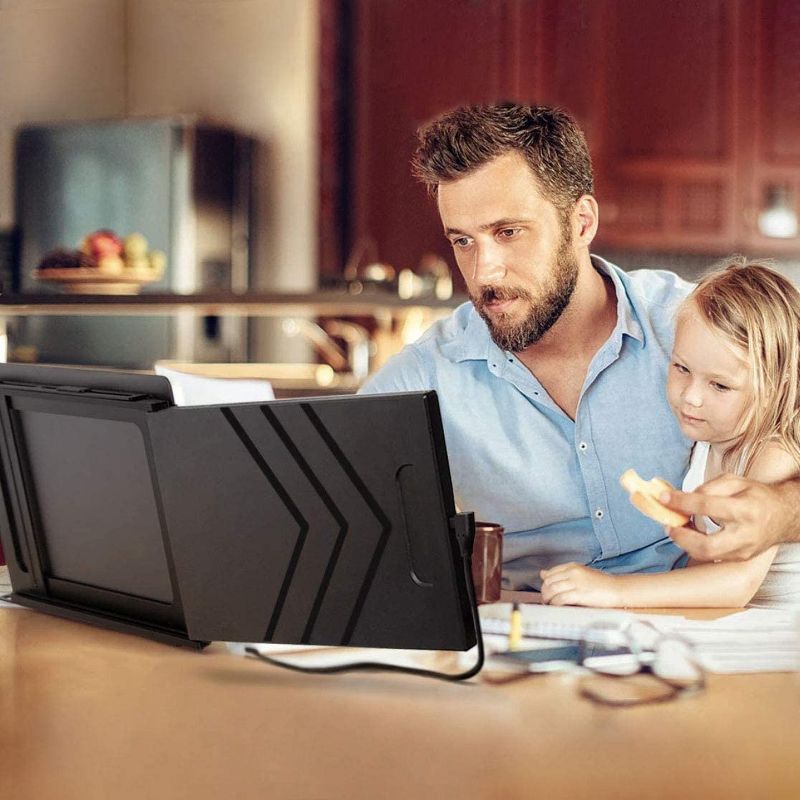 SideTrak Slide 12.5" Attachable Portable Monitor for Laptop - IPS Full HD 1920x1080 USB Display - Black