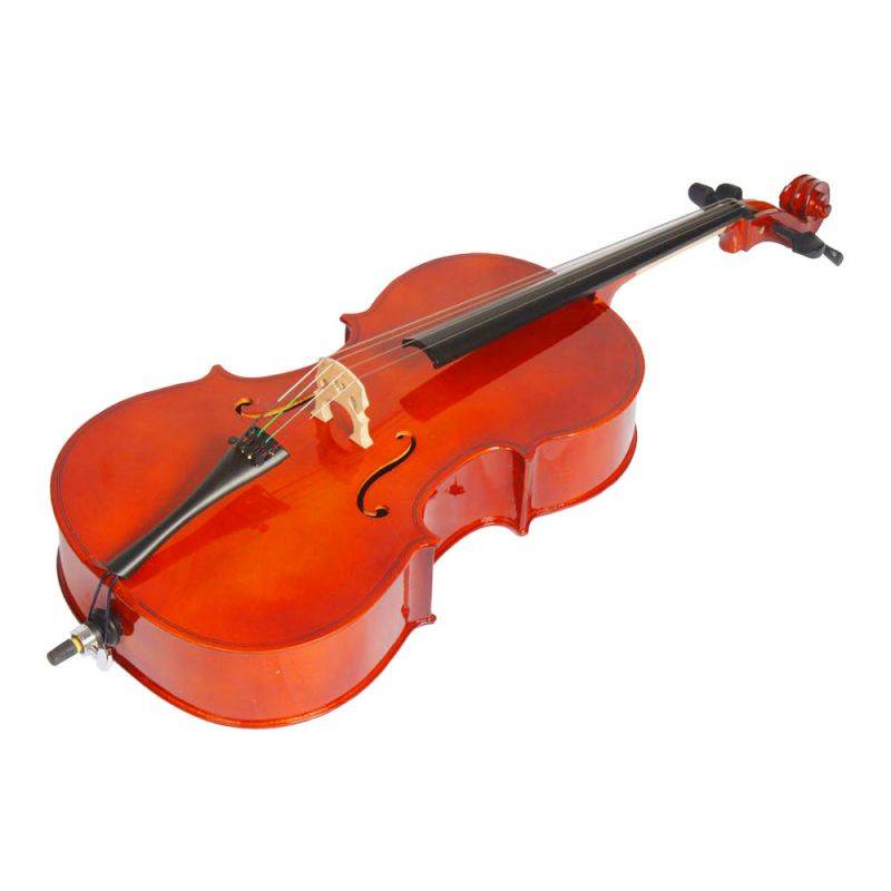 Hot Sale 3/4 Size Natural Cello +Bag+ Bow+ Rosin + Bridge+ Accessories