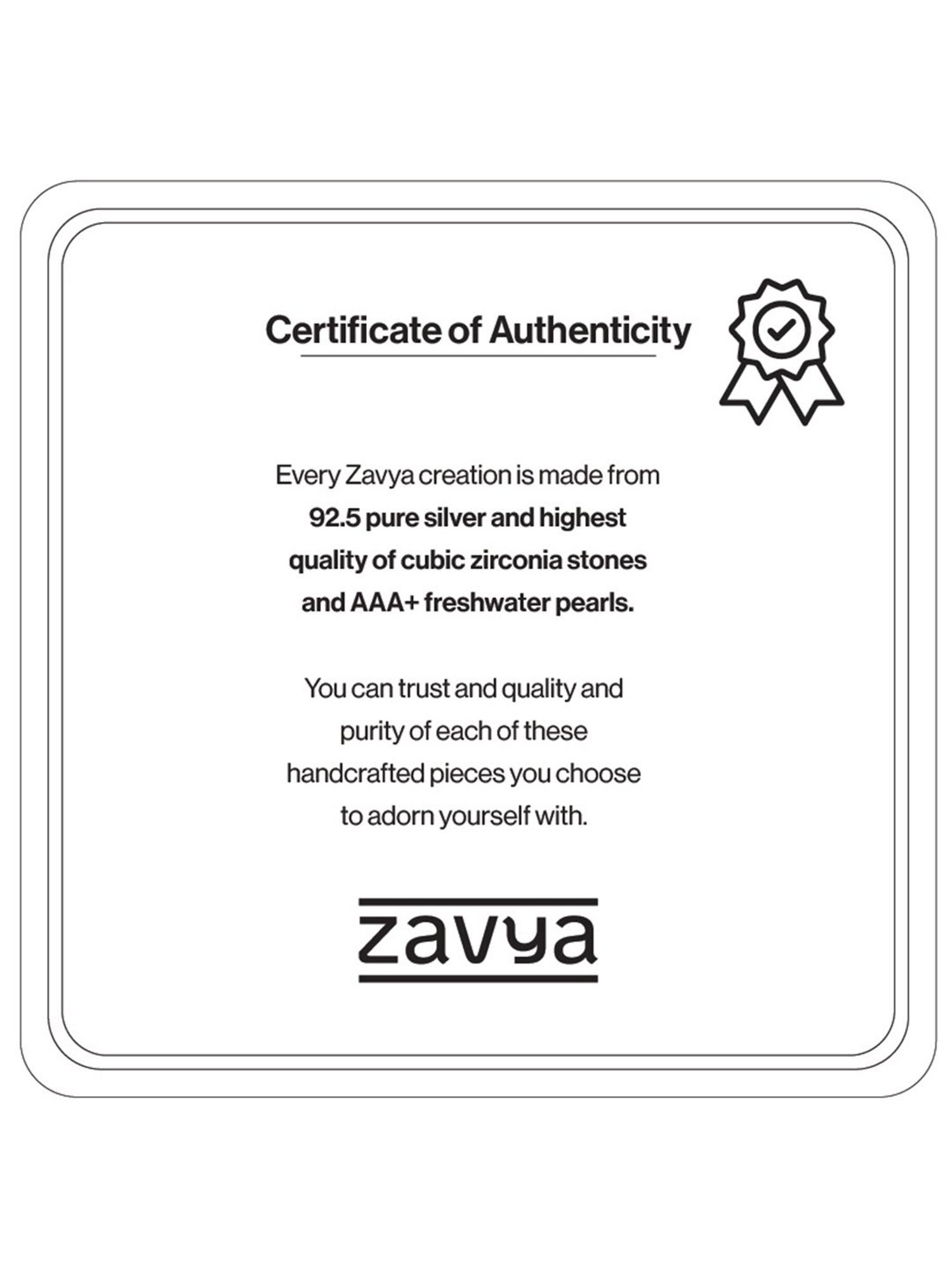 Zavya 92.5 Sterling Silver Bracelet in Rhodium-Plating