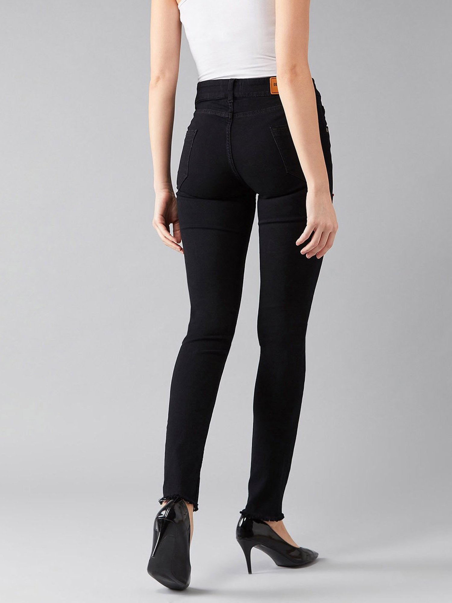 DOLCE CRUDO Black High Rise Jeans
