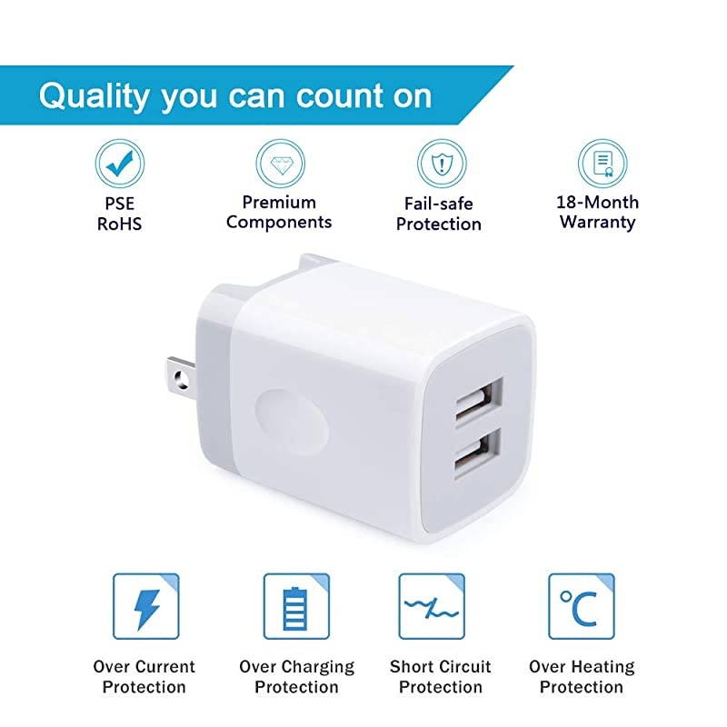 USB C Charger, Quick Charge 3.0 Wall Charger Adapter Charger Block with 3FT Braided USB Type C Charging Cable Compatible with Samsung Galaxy S20 Ultra S10 S9 S8 A11 A51, LG Thinq G8 G8X G7