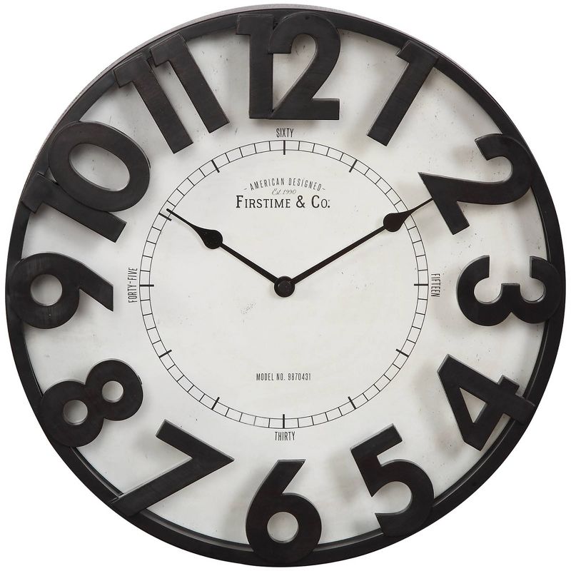 11" Manor Park Wall Clock Oil Rubbed Bronze - FirsTime