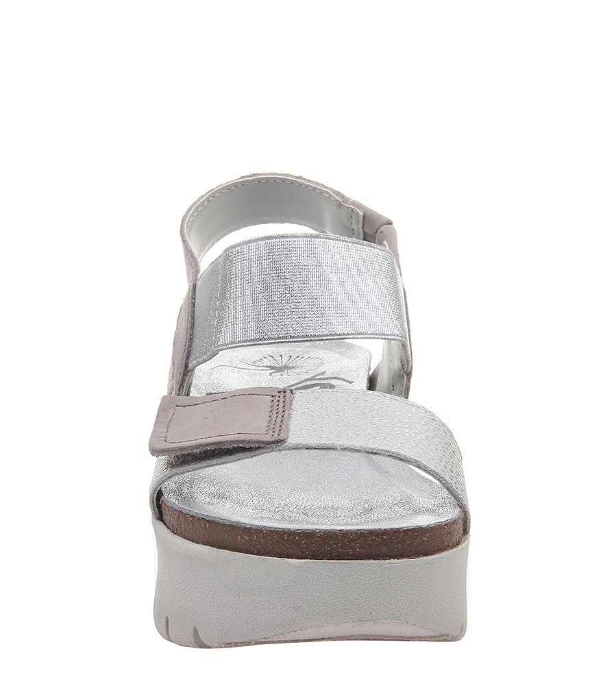 OTBT Nova Leather Platform Wedge Sandals