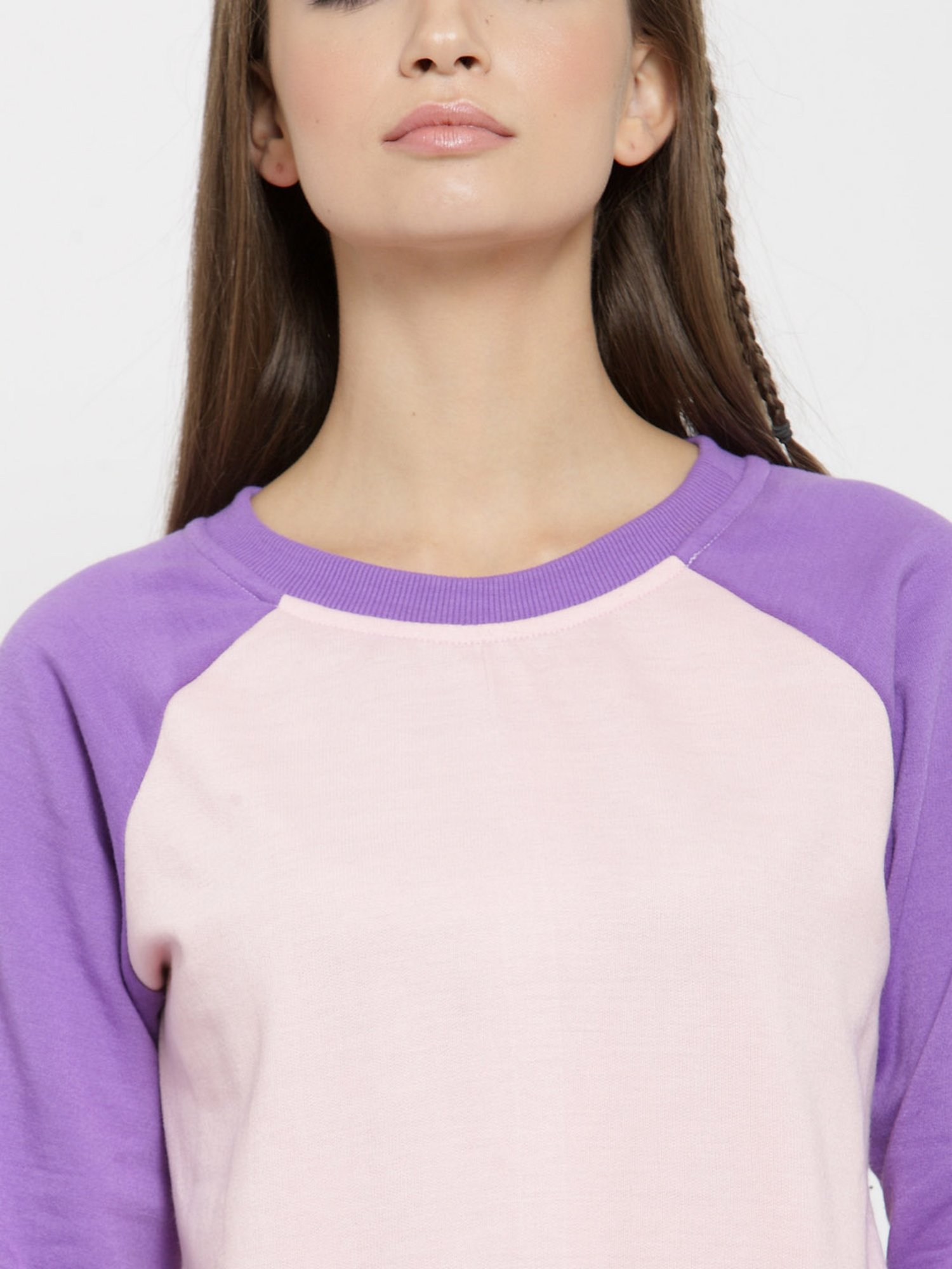 Belle Fille Pink Full Sleeves Sweatshirt