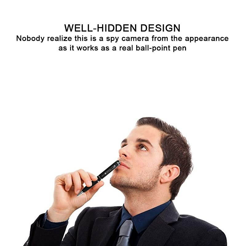 Hidden Camera Pen Recorder Spy Camera Pen Camcorder with Photo Taking2 Hours Battery LifePortable Digital Recorder with 16GB Memory and 3 Ink Refills Pocket DVR for Business and Conference