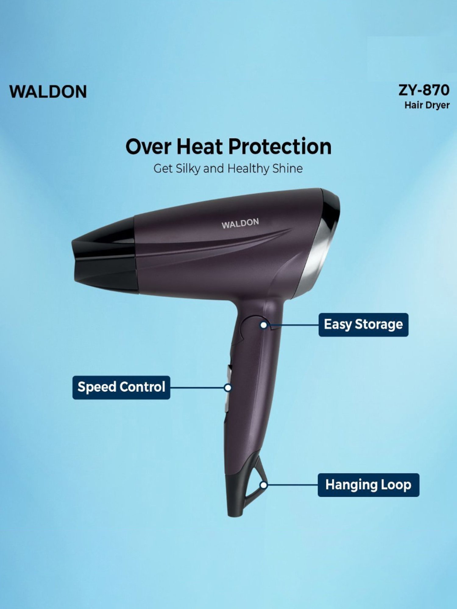 Nova Nv-1290 1000W Professional Hair Dryer