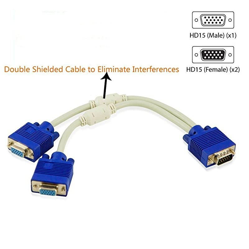 VGA Monitor Y Splitter Cable