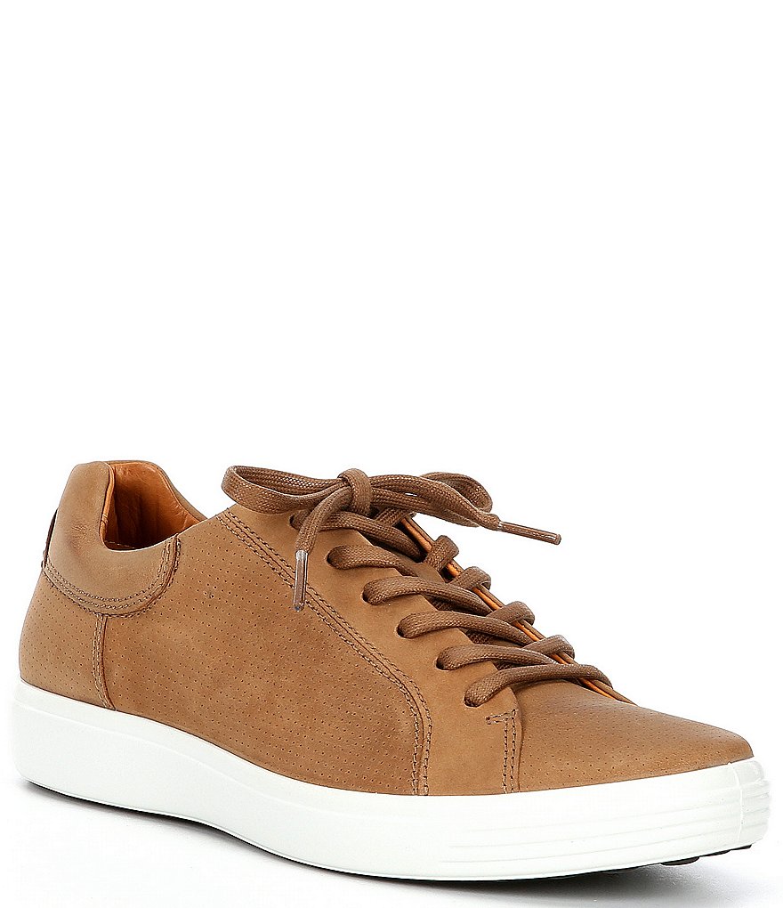 ECCO Men's Soft 7 Street Lace-Up Perforated Sneakers