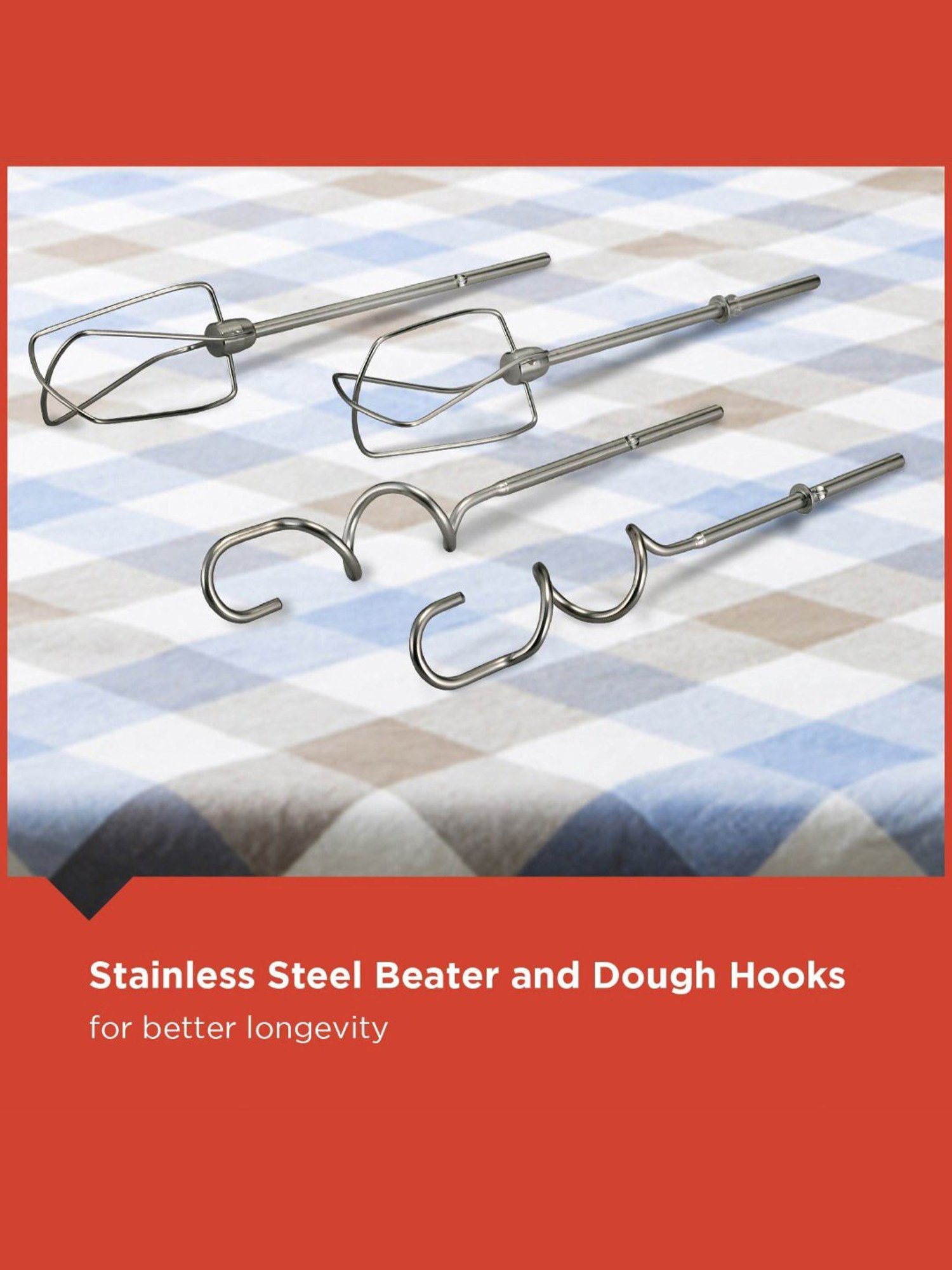 BLACK+DECKER M350 Hand Blender 300W with 5 Speed Turbo function (White & Grey)