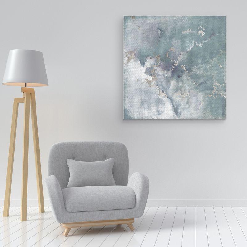 30"x30" Golden Edge Ii Soft By Janet Tava Art On Canvas - Fine Art Canvas